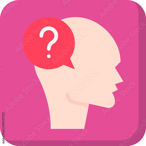 Confusion icon single vector illustration