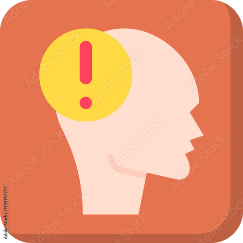 Panic icon single vector illustration