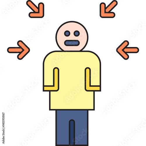 Guilt icon single vector illustration