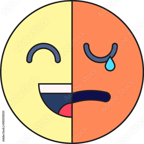 Bipolar icon single vector illustration