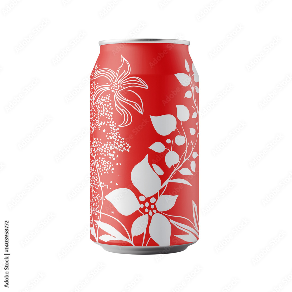 Fototapeta premium Multiple energy drink cans with bold, edgy label designs standing upright on transparent png background. Ai generated