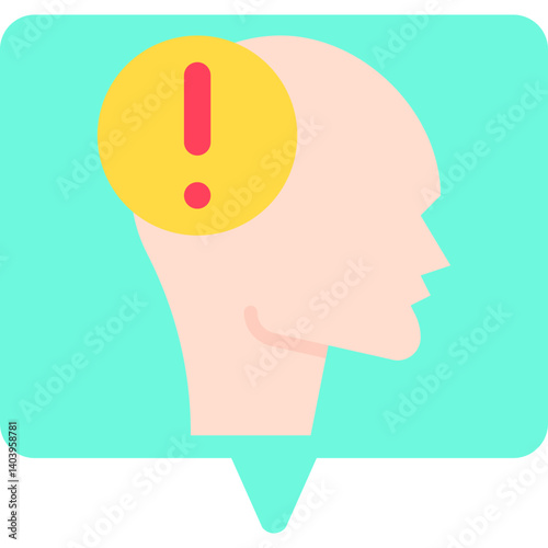 Panic icon single vector illustration