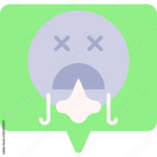 Shortness of Breath icon single vector illustration