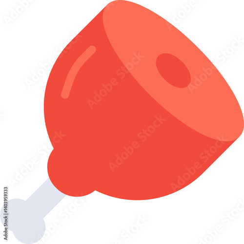 Meat icon single vector illustration