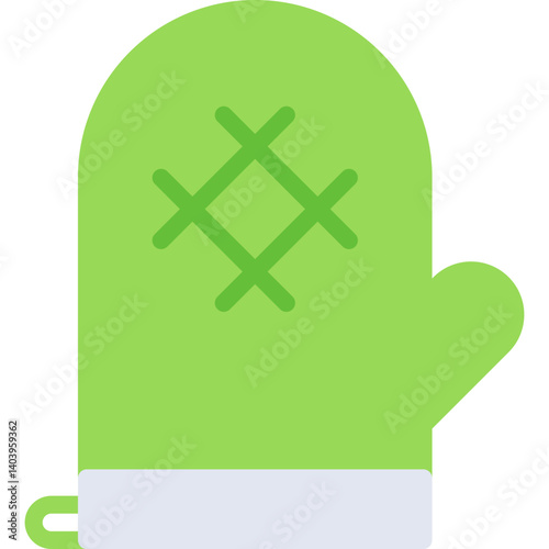 Mitts icon single vector illustration