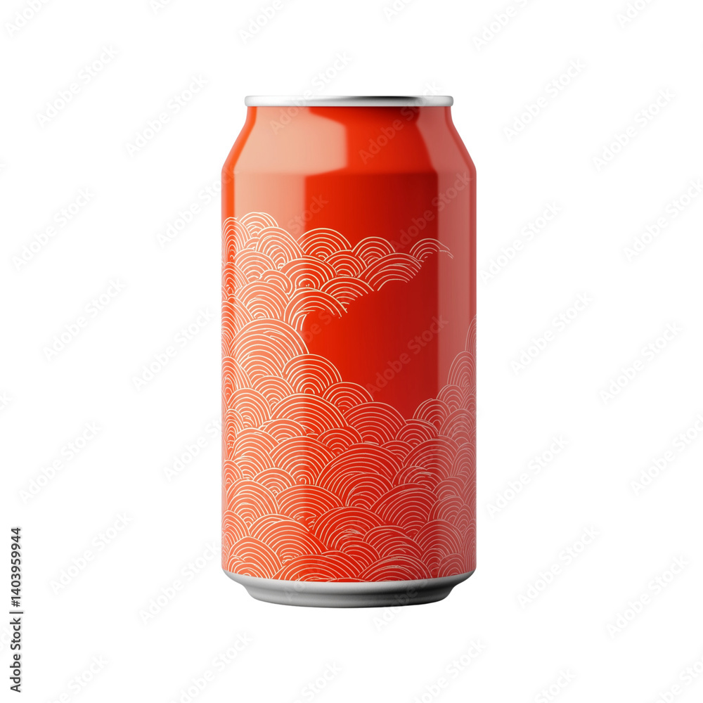 Fototapeta premium A group of aluminum soda cans with unique, colorful label designs arranged neatly on transparent png background. Ai generated