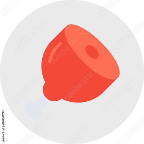 Meat icon single vector illustration