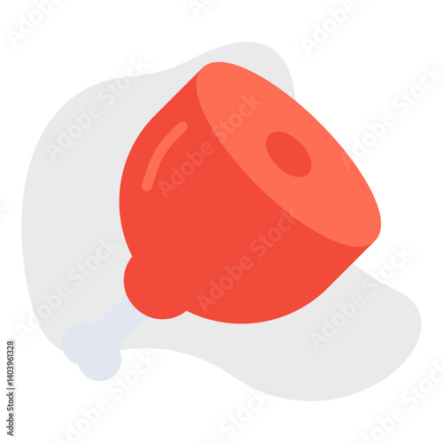 Meat icon single vector illustration