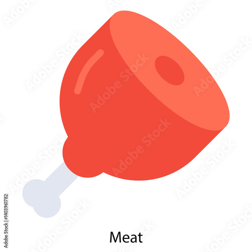 Meat icon single vector illustration