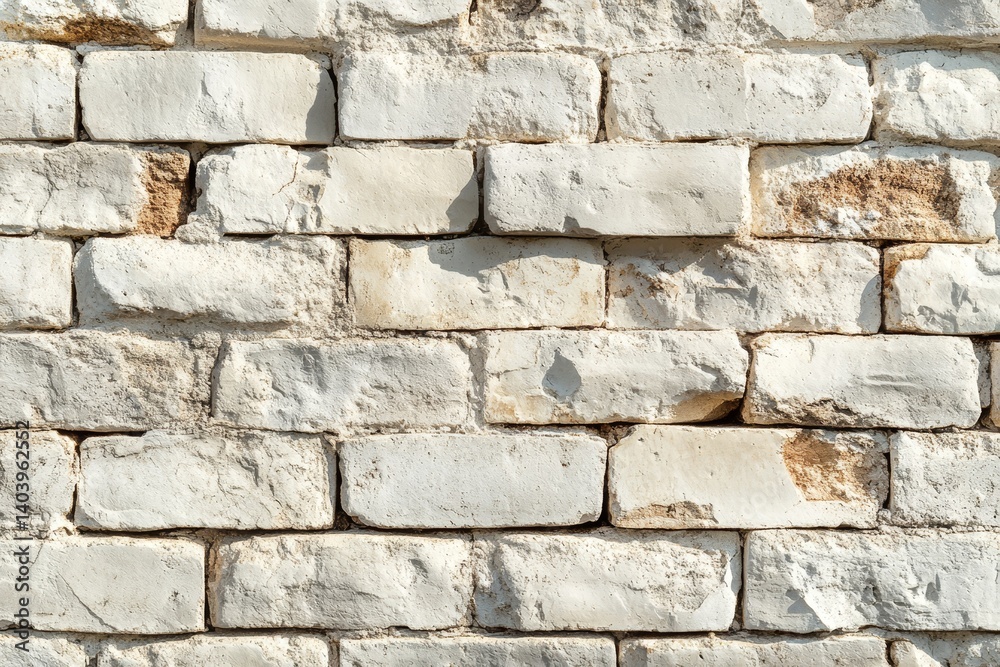 Empty background of wide cream brick wall texture. Beige old brown brick wall concrete or stone textured, wallpaper limestone abstract flooring. Grid uneven interior rock. Home decor design, Generativ Empty background of wide cream brick wall texture. Beige old brown brick wall concrete or stone textured, wallpaper limestone abstract flooring. Grid uneven interior rock. Home decor design, Generativ