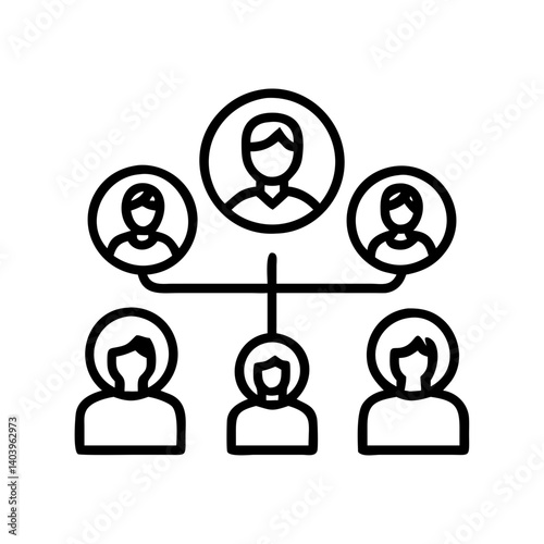 Family tree genealogy chart diagram lineage ancestry pedigree generation relationship history icon vector