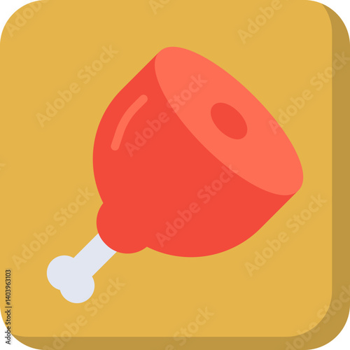 Meat icon single vector illustration