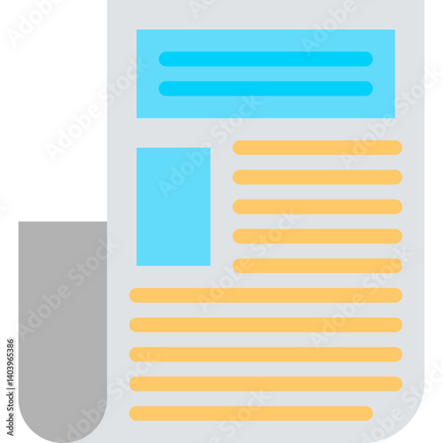 Press Release icon single vector illustration