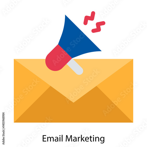 Email Marketing icon single vector illustration