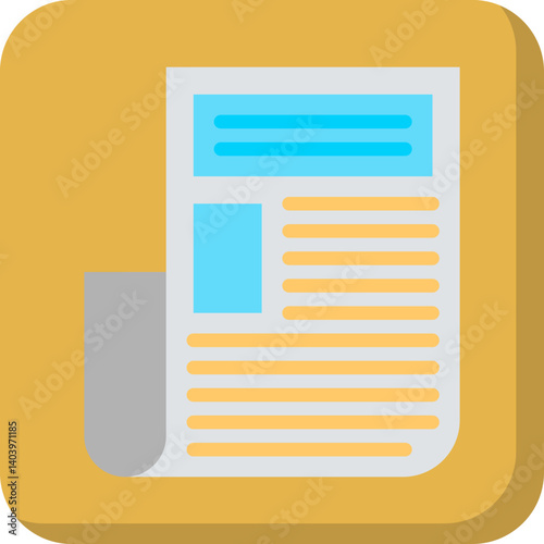 Press Release icon single vector illustration