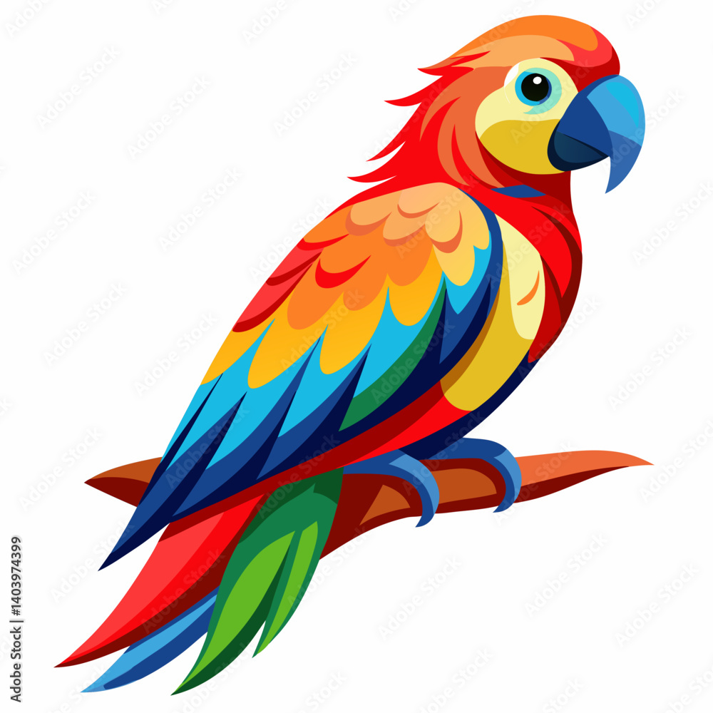 Fototapeta premium blue and yellow macaw ara ararauna