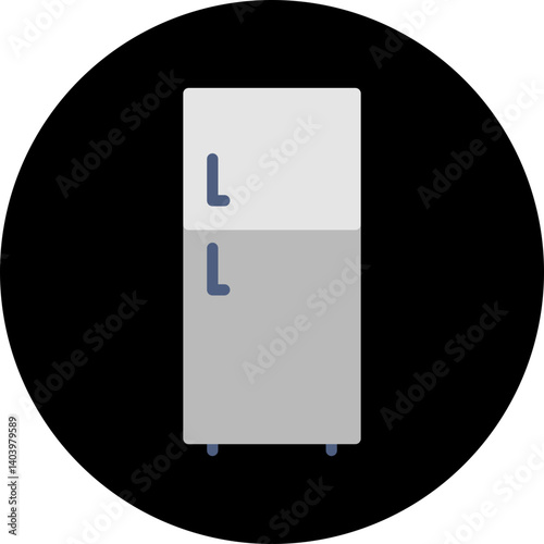 Fridge icon single vector illustration