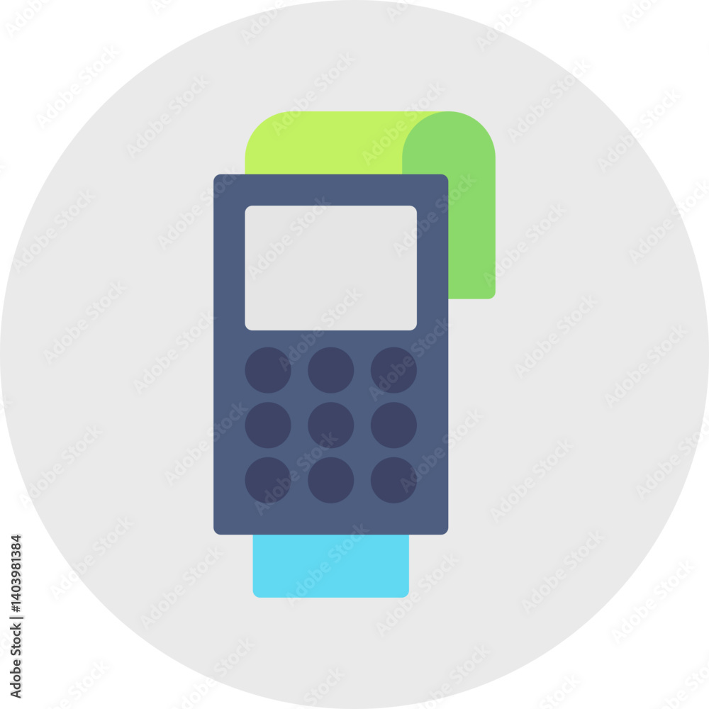 Pos Terminal icon single vector illustration Pos Terminal icon single vector illustration