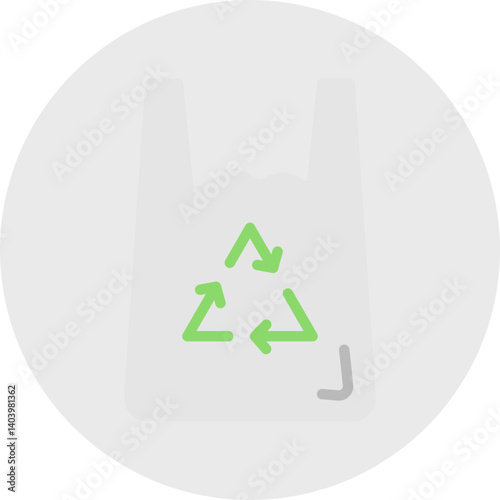 Plastic Bag icon single vector illustration
