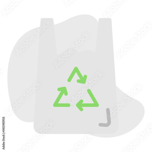 Plastic Bag icon single vector illustration