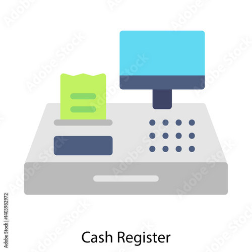 Cash Register icon single vector illustration
