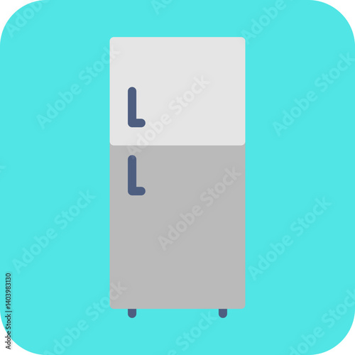Fridge icon single vector illustration