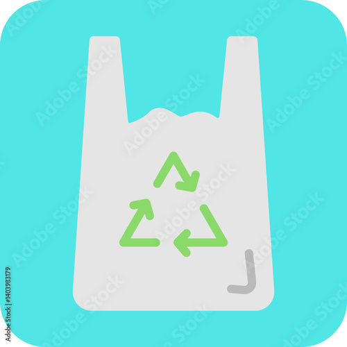 Plastic Bag icon single vector illustration