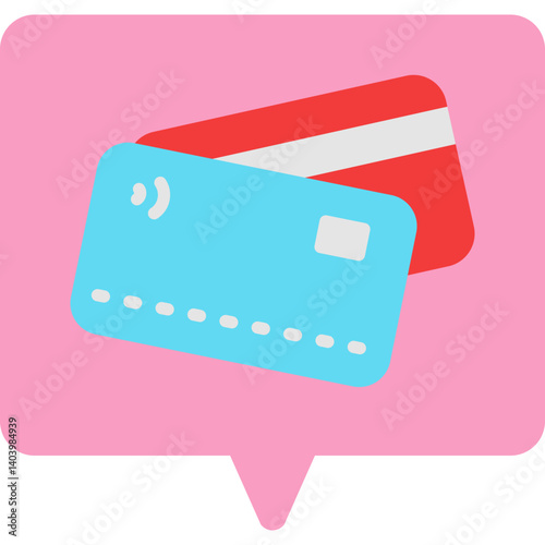Debit Card icon single vector illustration
