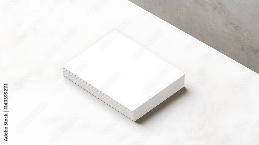 A simple business card design mockup, isolated on white background A simple business card design mockup, isolated on white background