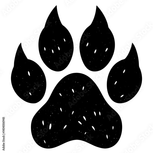 animal paw silhouettes