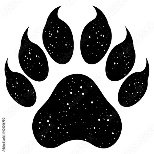 animal paw silhouettes
