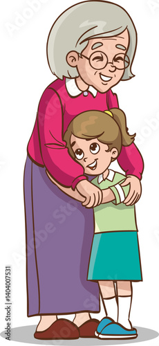 grandmother and granddaughter