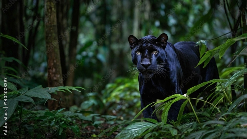 Fototapeta premium Panther on the wild