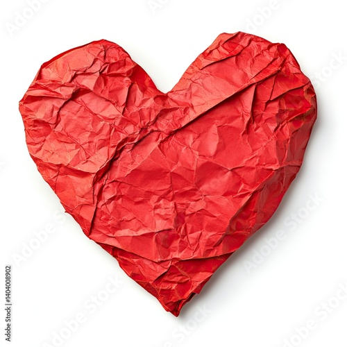 Wallpaper Mural Crumpled red heart shape (3) Torontodigital.ca