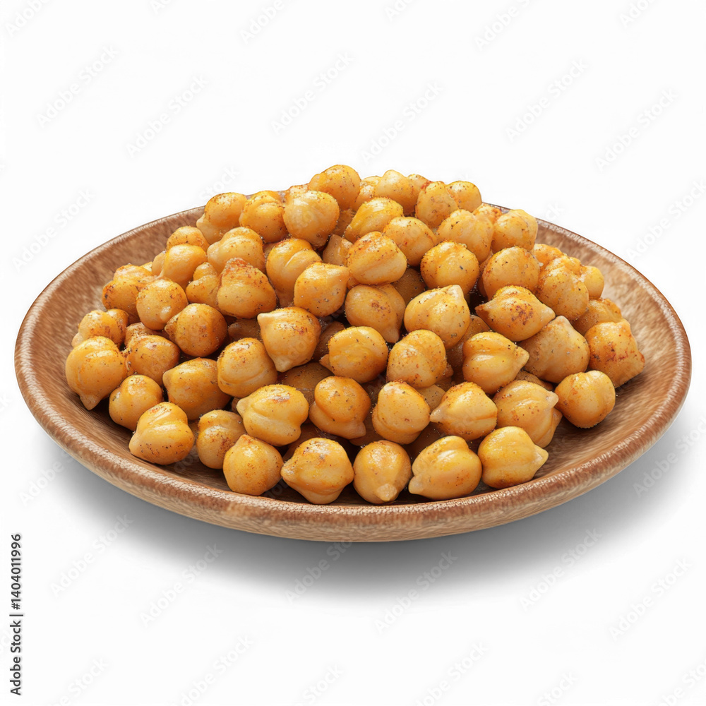 Golden Chickpeas in a rustic plate: A close-up showcases a serving of golden chickpeas, glistening with a subtle sheen, perfectly arranged on a textured rustic plate, offering a sensory experience. Golden Chickpeas in a rustic plate: A close-up showcases a serving of golden chickpeas, glistening with a subtle sheen, perfectly arranged on a textured rustic plate, offering a sensory experience.
