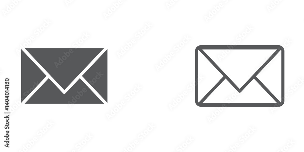 Mail icon. Mail envelop icon