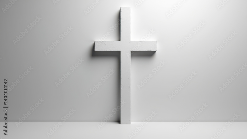 A minimalist representation of a cross against a simple backdrop, symbolizing Christianity. A minimalist representation of a cross against a simple backdrop, symbolizing Christianity.
