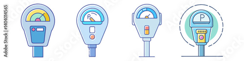 parking meter icon, parking meter vector illustration-simple illustration of parking meter, perfect for parking meter logos and icons