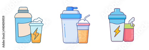 protein shake icon, protein shake vector illustration-simple illustration of protein shake, perfect for protein shake logos and icons