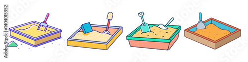 sandbox icon, sandbox vector illustration-simple illustration of sandbox, perfect for sandbox logos and icons