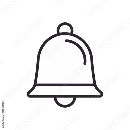 bell doodle icon vector illustration on transparent background
