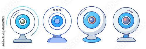 webcam icon, webcam vector illustration-simple illustration of webcam, perfect for webcam logos and icons