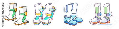 anti gravity boots icon, anti gravity boots vector illustration-simple illustration of anti gravity boots, perfect for anti gravity boots logos and icons