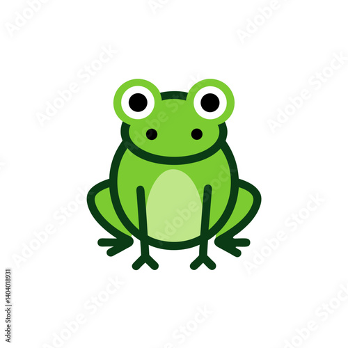 frog doodle icon vector illustration on transparent background