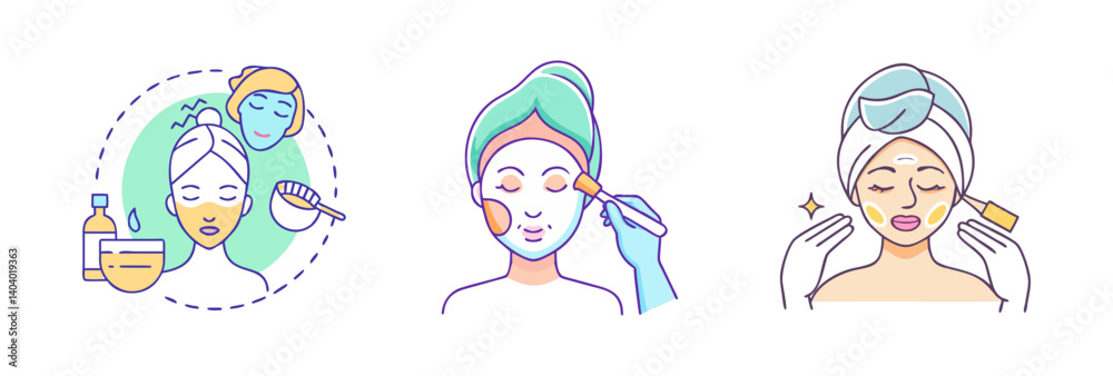 facial treatment icon, facial treatment vector illustration-simple illustration of facial treatment, perfect for facial treatment logos and icons facial treatment icon, facial treatment vector illustration-simple illustration of facial treatment, perfect for facial treatment logos and icons
