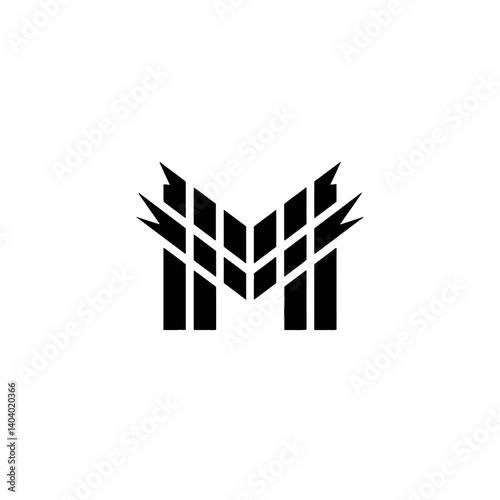 Geometric M Logo Design