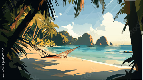 Tropical Island Escape with White Sand Beaches.eps