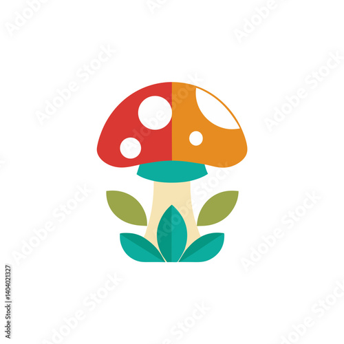 vector illustration of mushroom