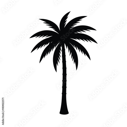 classic single palm tree
