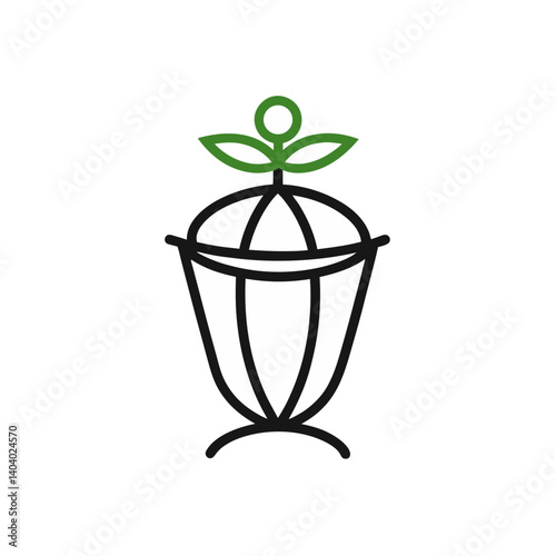trash can with recycle symbol
